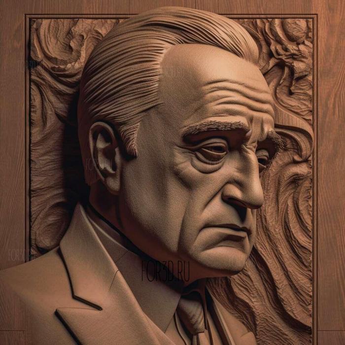 Vito Corleone 3 stl model for CNC